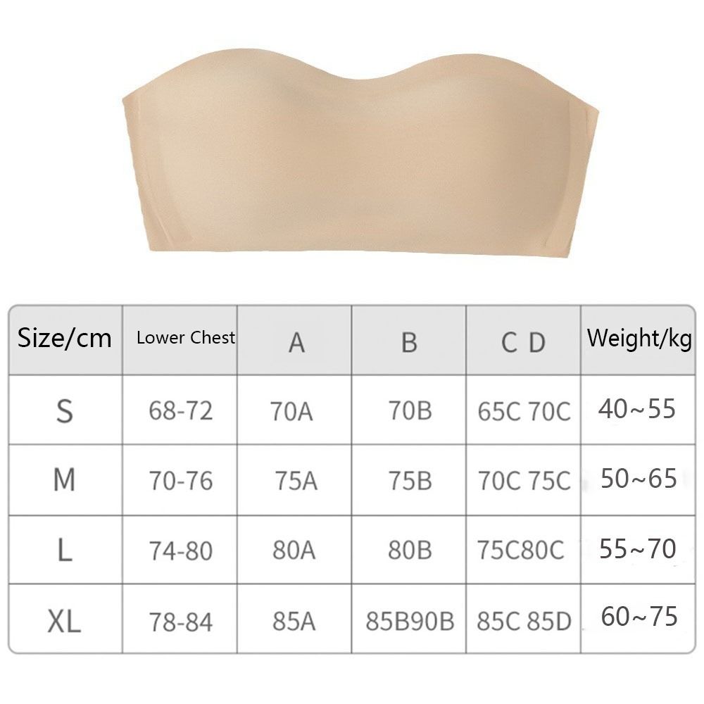 Solid Color Strapless Wrapped  - Minimizer Bra Women 评论和价格