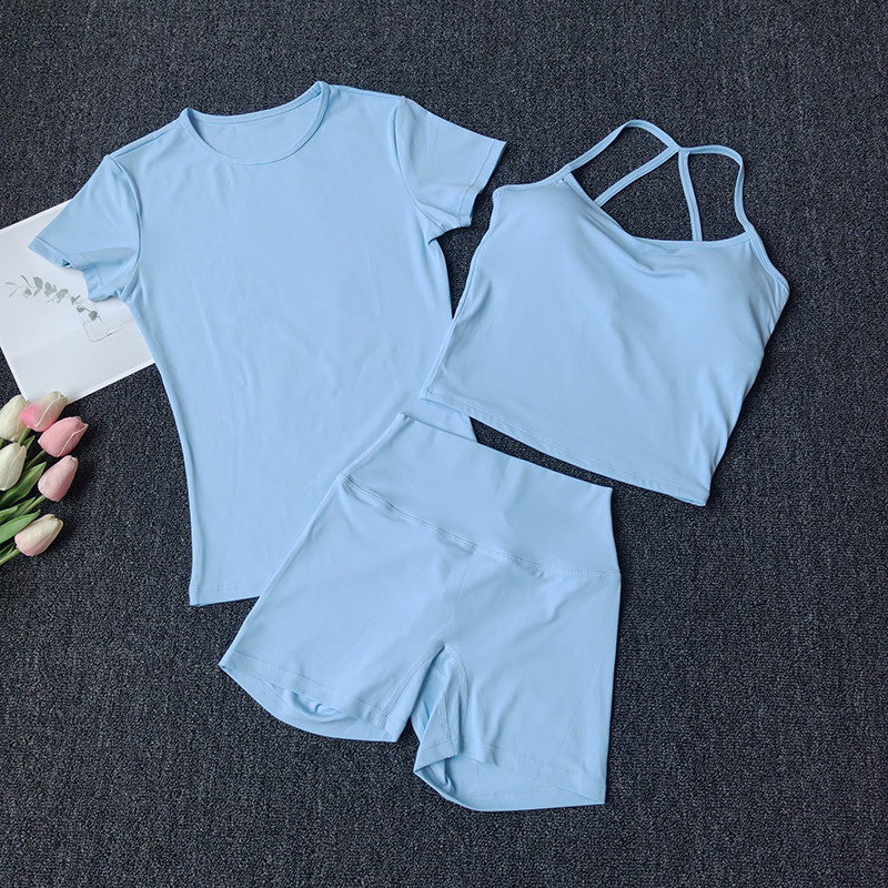 3 Piece Quick Dry Workout Set  - Full Coverage Bra 评论和价格