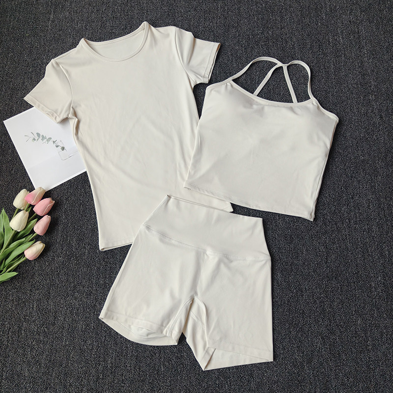 3 Piece Quick Dry Workout Set  - Full Coverage Bra 评论和价格